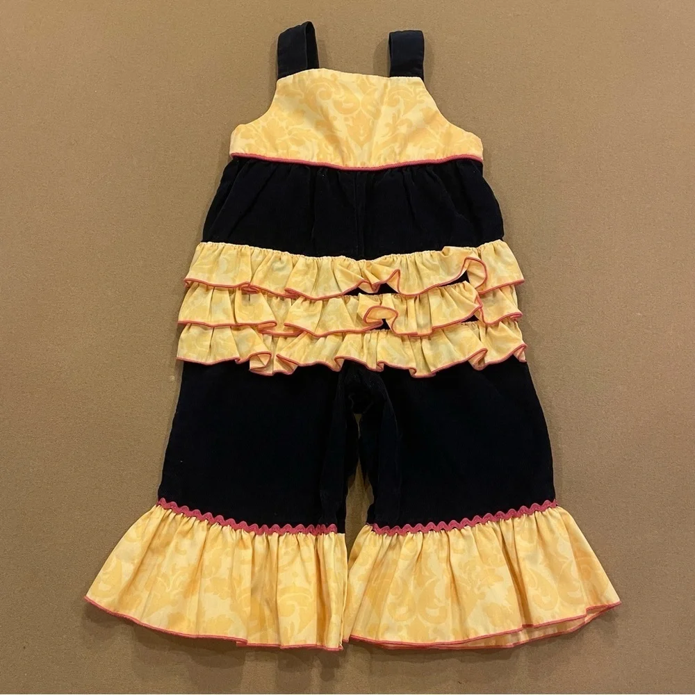 Shrimp & Grits Kids Corduroy Chicken Girls Jumper Size 6M